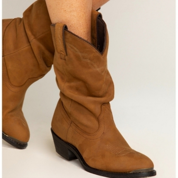 Shyanne Brown Suede Shy Slouch Boots - Picture 1 of 10